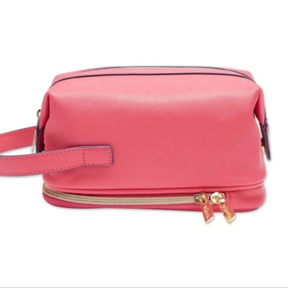 Scunci Double Zip‎ Toiletry Bag- Pink